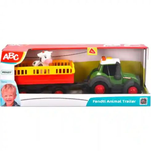 Dickie Toys ABC - Tehénszállító traktor kicsiknek utánfutóval, fénnyel és hanggal 32cm