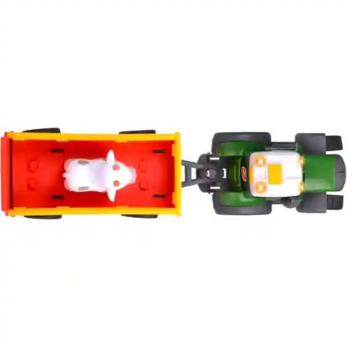 Dickie Toys ABC - Tehénszállító traktor kicsiknek utánfutóval, fénnyel és hanggal 32cm