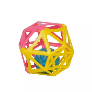   Simba Toys ABC - Puha, csörgő labda babáknak - pink-sárga (104012045)