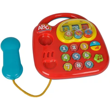   Simba Toys ABC - Hangot kiadó telefon babáknak - piros (104012412)