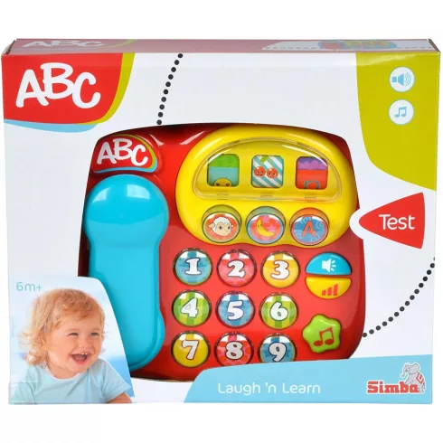 Simba Toys ABC - Hangot kiadó telefon babáknak - piros (104012412)