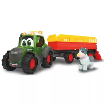   Dickie Toys ABC - Tehénszállító traktor kicsiknek utánfutóval, fénnyel és hanggal 31cm (204115001)