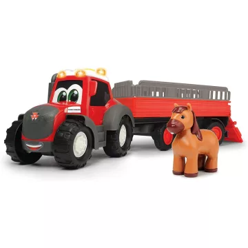   Dickie Toys ABC - Lószállító traktor kicsiknek utánfutóval, fénnyel és hanggal 31cm (204115002)