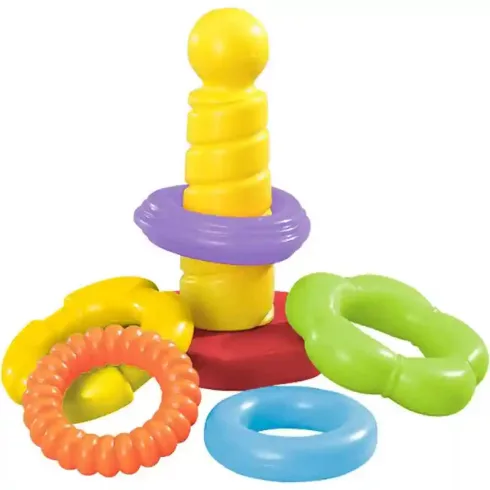 Simba Toys ABC - Színes gyűrűpiramis – 20 cm-es játék torony babáknak