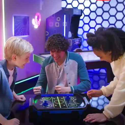 Electronic Arcade interaktív léghoki társasjáték