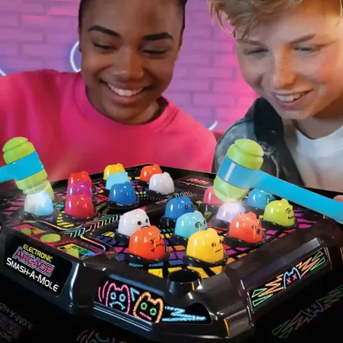 Electronic Arcade interaktív Csapd le a vakondot! ügyességi játék