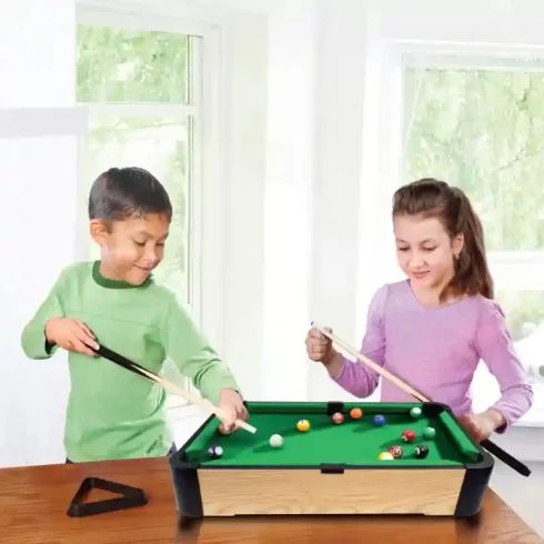 Biliárdasztal készlet fából gyerekeknek