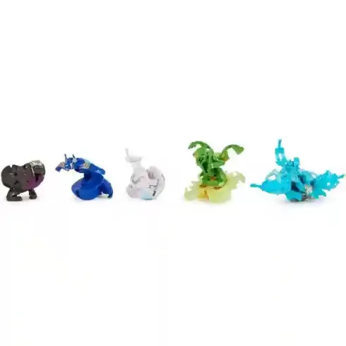 Bakugan harci csomag 5 figurával (Ventri, Dragonoid, Bruiser, Trox, Smoke)