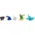 Bakugan harci csomag 5 figurával (Ventri, Dragonoid, Bruiser, Trox, Smoke)