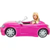 Mattel Barbie rózsaszín kabrió autó babával