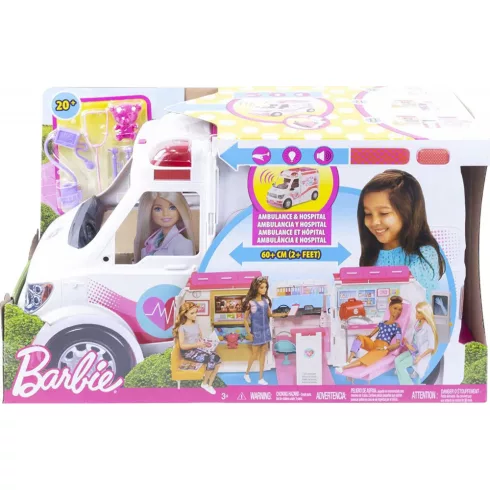 Mattel Barbie FRM19 Mentőautó és kórház