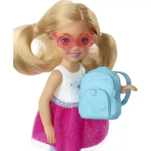 Mattel Barbie utazó Chelsea baba kiskutyával