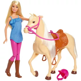   Mattel Barbie FXH13 Barbie baba lóval (csomagolássérült-új)