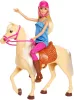 Mattel Barbie FXH13 Barbie baba lóval (csomagolássérült-új)