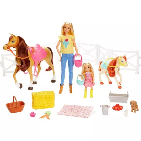 Mattel Barbie FXH15 Lovarda játékszett (csomagolássérült)