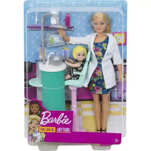 Mattel Barbie fogorvos baba kisgyerekkel