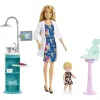 Mattel Barbie fogorvos baba kisgyerekkel
