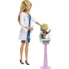 Mattel Barbie fogorvos baba kisgyerekkel