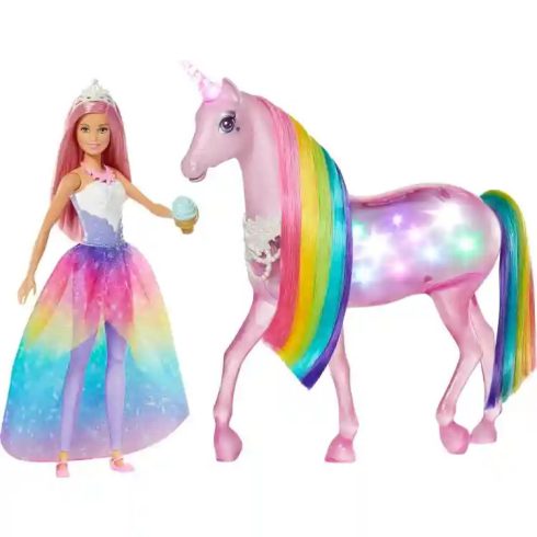 Mattel Barbie interaktív unikornis hercegnővel