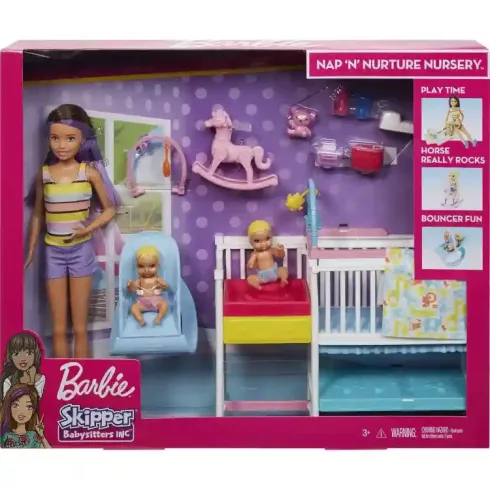 Mattel Barbie Skipper bébiszitter baba kisbabákkal