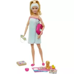 Mattel Barbie hajlékony welnness baba kiskutyával