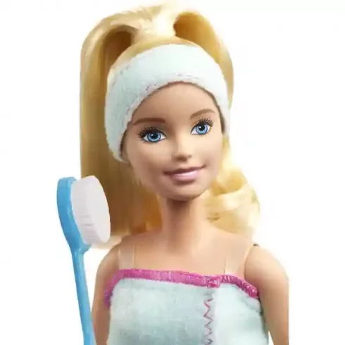 Mattel Barbie hajlékony welnness baba kiskutyával