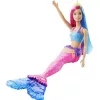 Mattel Barbie sellő baba pink-kék hajjal