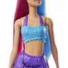 Mattel Barbie sellő baba pink-kék hajjal