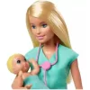 Mattel Barbie gyerekorvos baba ikrekkel