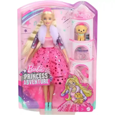 Mattel Barbie Dreamtopia hercegnő baba kiskutyával