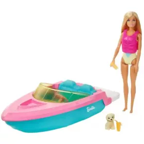   Mattel Barbie baba motorcsónakkal és kutyával, Barbie hajó