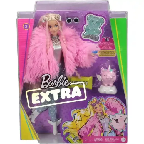 Mattel Barbie Extra extravagáns baba kismalaccal