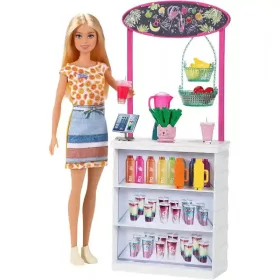 Mattel Barbie baba smoothie árusító standja