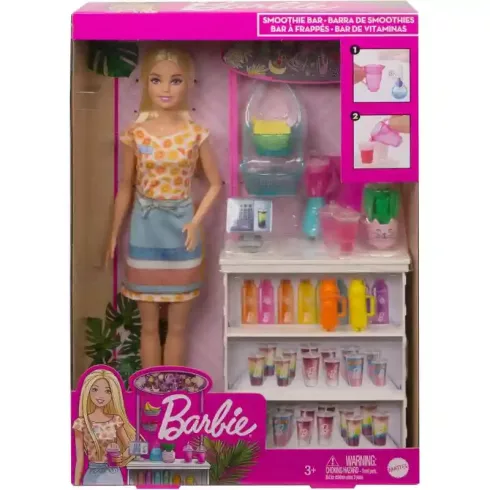 Mattel Barbie baba smoothie árusító standja