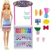 Mattel Barbie baba smoothie árusító standja