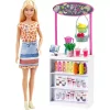 Mattel Barbie baba smoothie árusító standja