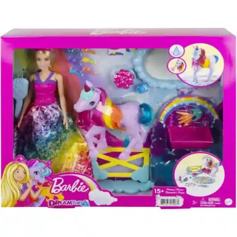 Mattel Barbie Dreamtopia hercegnő baba unikornis csikóval