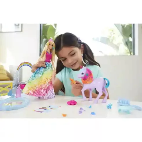 Mattel Barbie Dreamtopia hercegnő baba unikornis csikóval