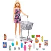 Mattel Barbie bevásárlás játékszett babával és bevásárlókocsival