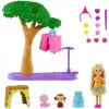 Mattel Barbie Chelsea meglepetés parti játékszett állatokkal