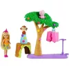 Mattel Barbie Chelsea meglepetés parti játékszett állatokkal