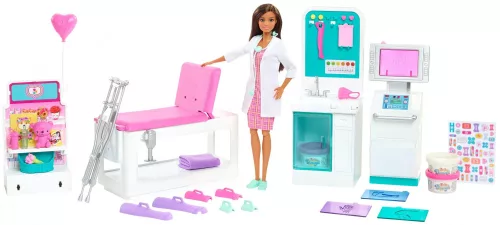 Mattel Barbie GTN61 Kórház orvos babával