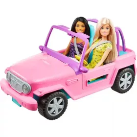 Mattel Barbie rózsaszín terepjáró babákkal