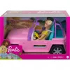 Mattel Barbie rózsaszín terepjáró babákkal
