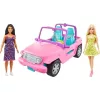 Mattel Barbie rózsaszín terepjáró babákkal