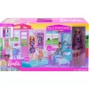 Mattel Barbie összecsukható, berendezett babaház babával