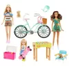 Mattel Barbie és Chelsea biciklis kiránduláson