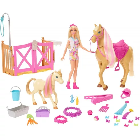 Mattel Barbie GXV77 Stílusvarázs lovarda babával