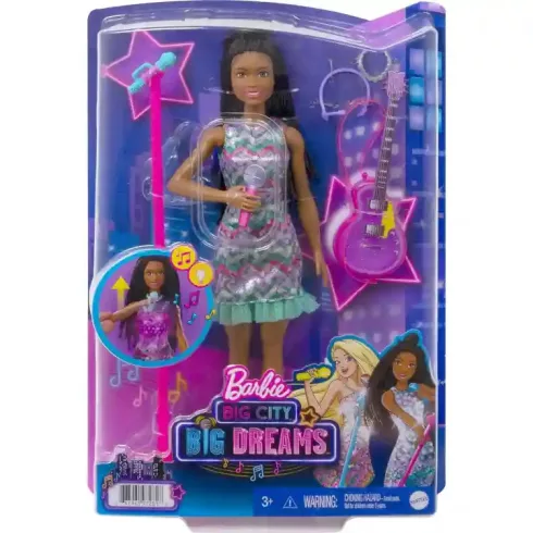 Mattel Barbie Big City Big Dreams Brooklyn éneklő koncertbaba fénnyel és hanggal