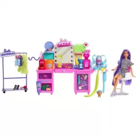   Mattel Barbie Extra extravagáns öltözőszoba babával és kiskutyával